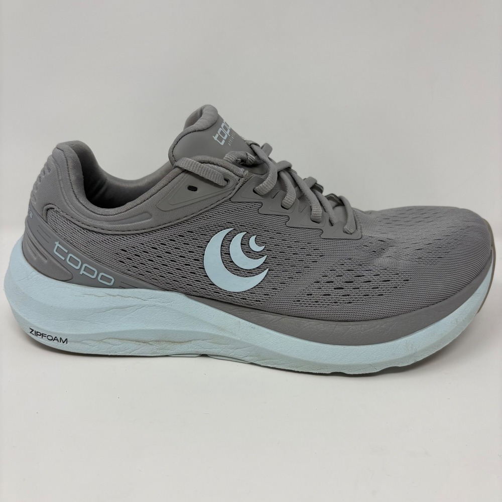 Topo Athletic Phantom 3 Womens Size 8.5 Grey Light Blue Athletic Running Shoes